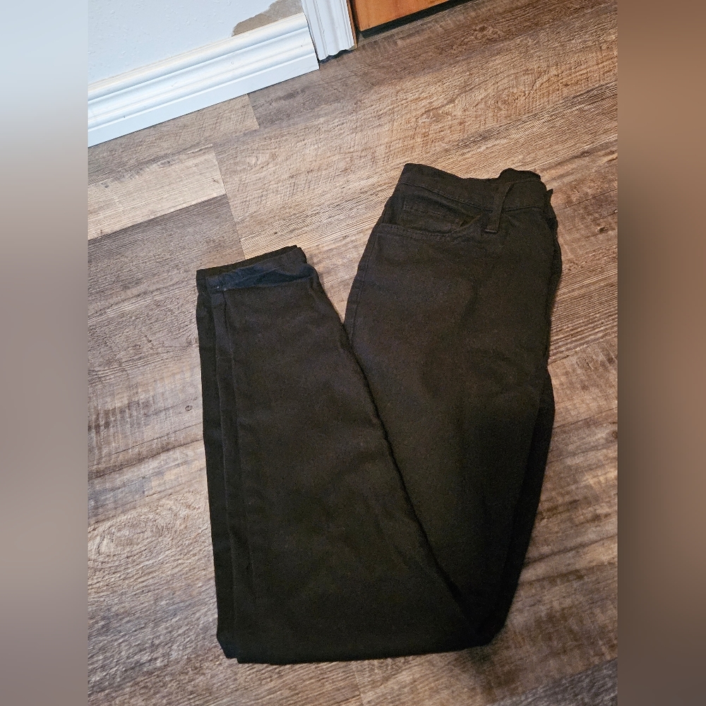Flying Monkey High Rise Ankle Skinny Jean,  Black, Size 28.